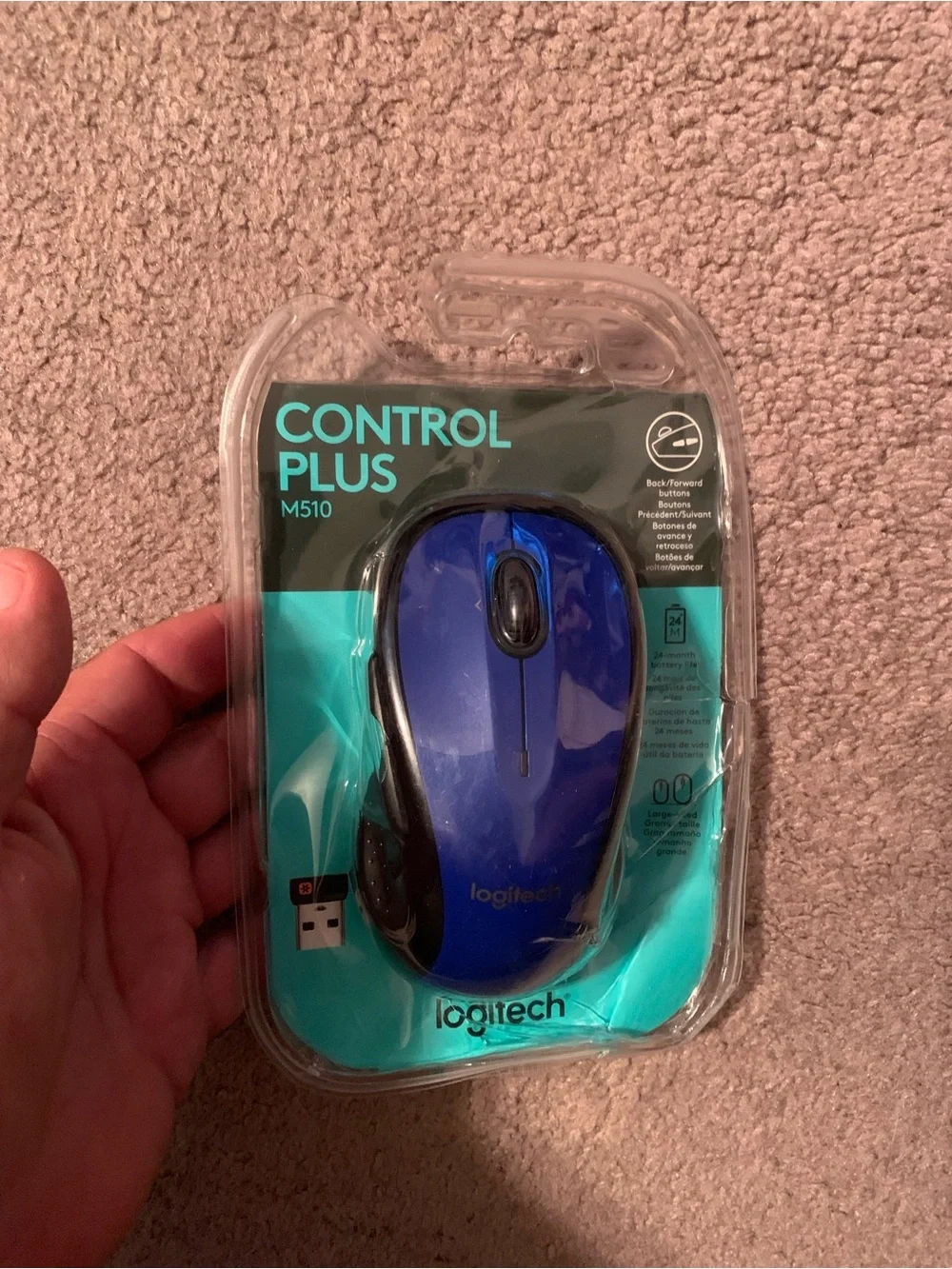 Logitech Control Plus Mouse M510 Damaged Packaging